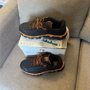 Harley-Davidson Black and Orange Athletic Shoes with Rugged Design